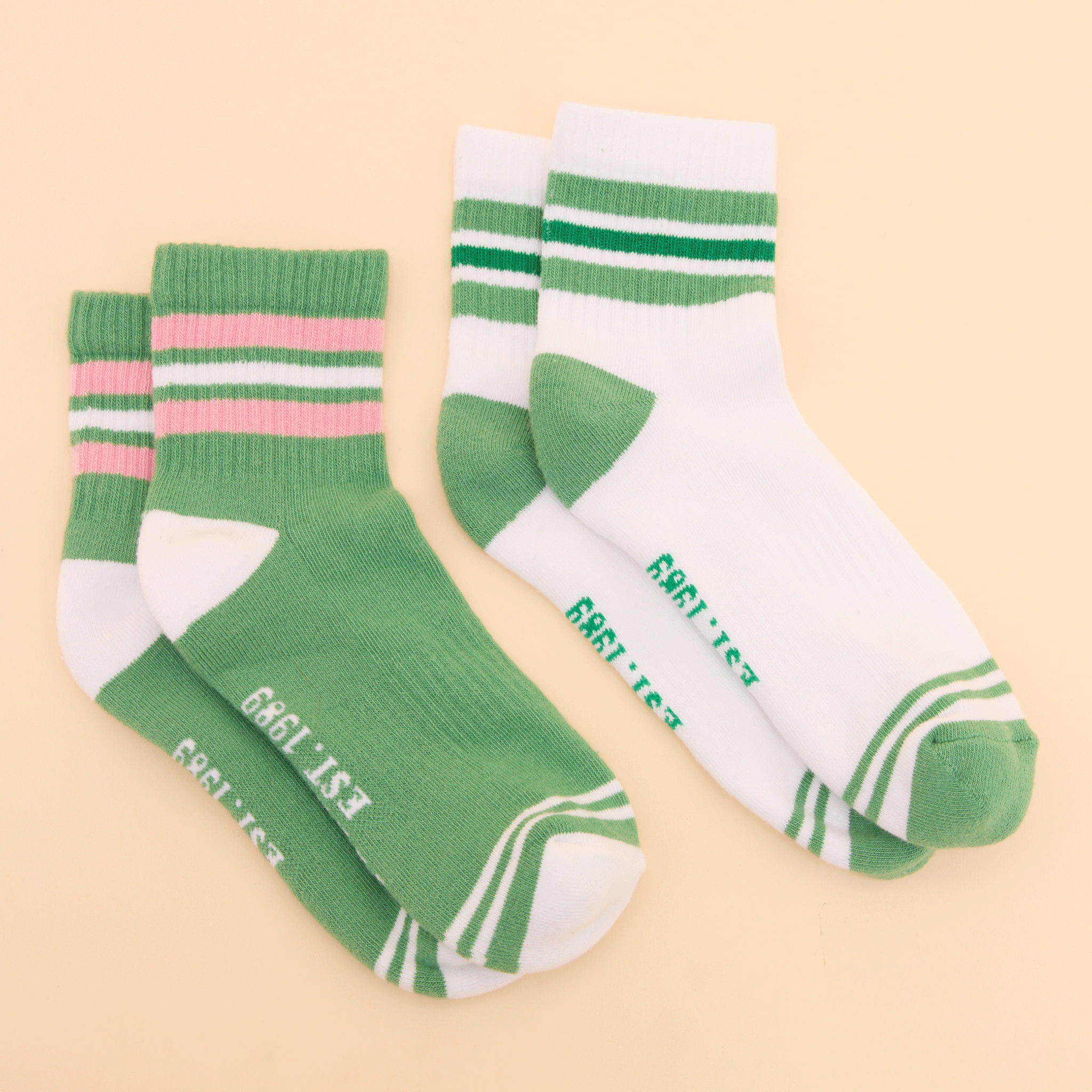 Joules Women's Volley Green Tennis Socks 2 Pack