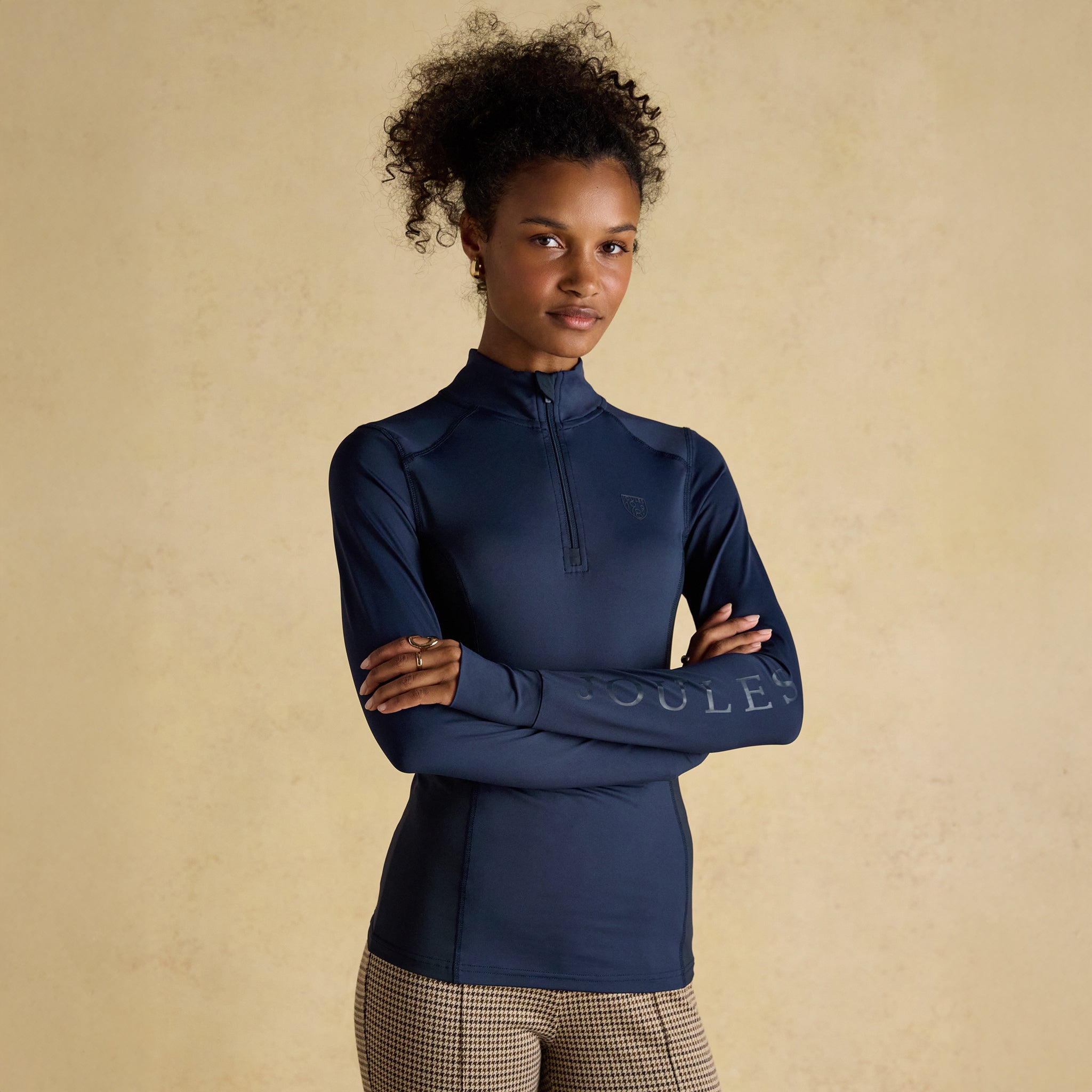 Joules Long Sleeve Jersey Base Layer Top in Navy