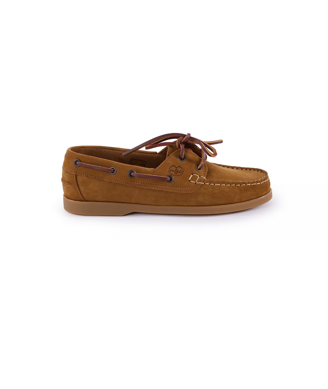 Le Chameau Galion Femme Nubuck Deck Shoe Tan 2