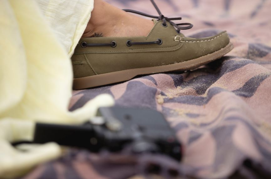 Le Chameau Galion Femme Nubuck Deck Shoe Vert Vierzon 5