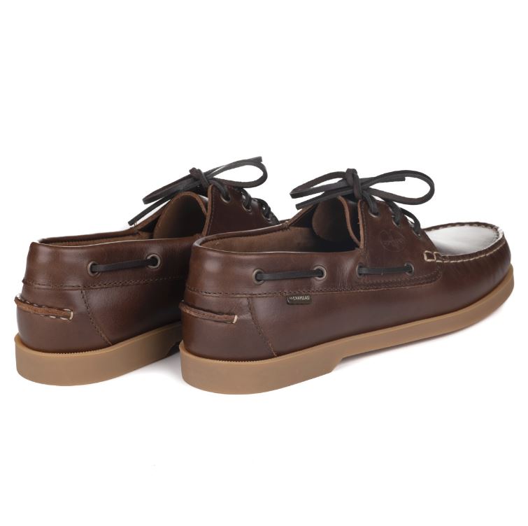 Le Chameau Galion Homme Leather Deck Shoe Marron 3