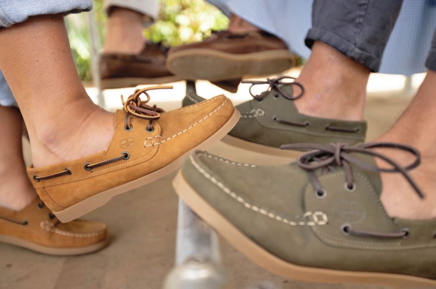 Le Chameau Galion Homme Nubuck Deck Shoe Vert Chameau 5