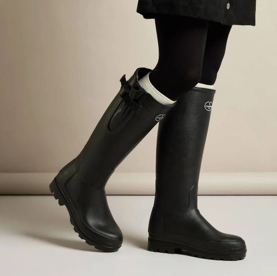 Le Chameau Women's Vierzonord Neoprene Lined Boot Black 4