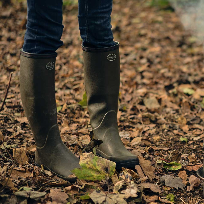 Le Chameau Women's Country Lady Fouree Boots Vert Chameau