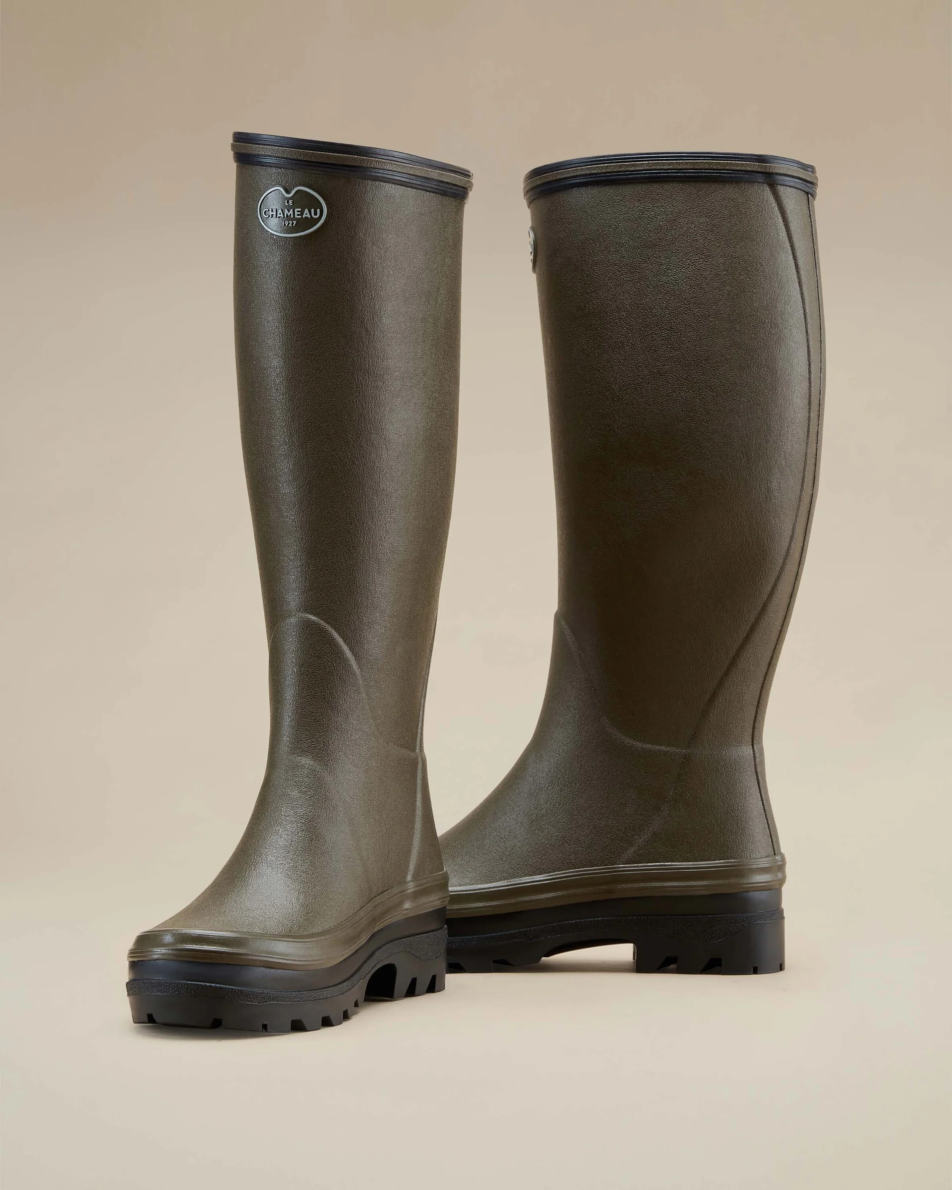 Le Chameau Women's Giverny Jersey Lined Boots Vert Chameau