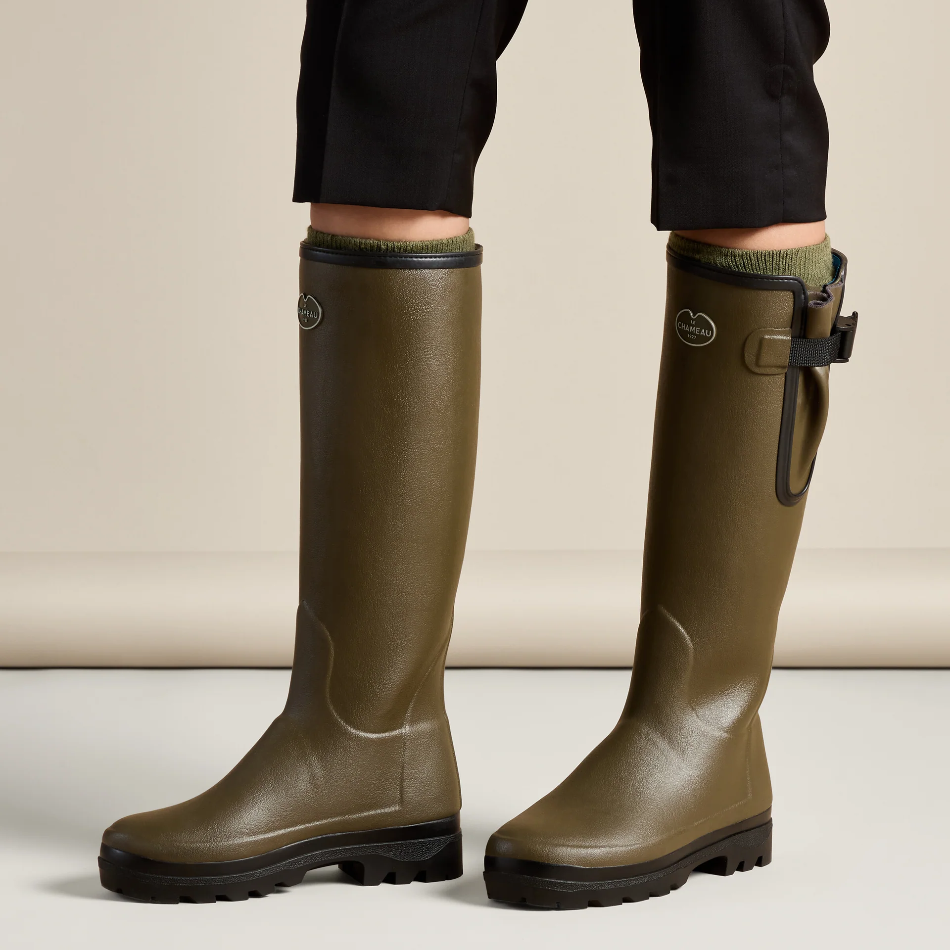 Le Chameau Women's Vierzonord Neoprene Line Boot Vert Chameau