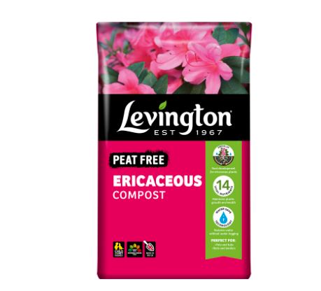 Levington Peat Free Ericaceous Compost 50L