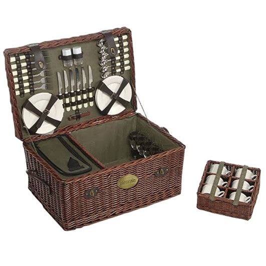 Lifestyle Family Sized Willow Picnic Hamper 1