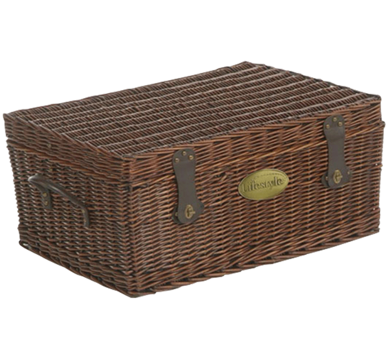 Lifestyle Family Sized Willow Picnic Hamper 2