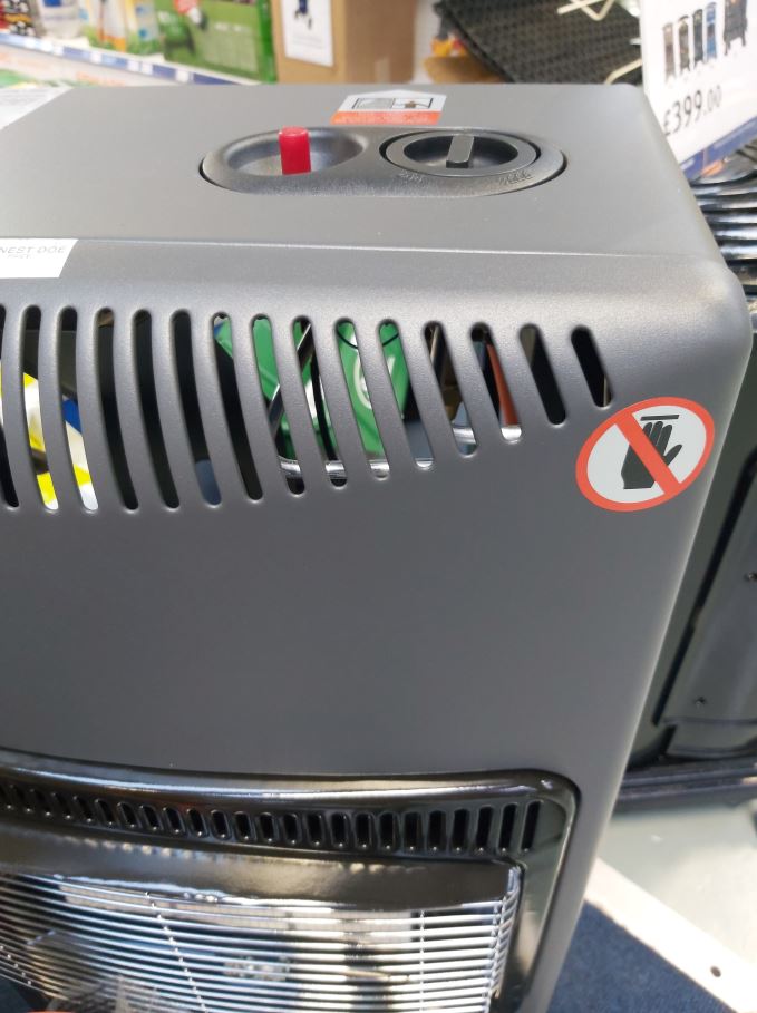 Lifestyle Living Flame Gas Cabinet Heater 3.4kw 2