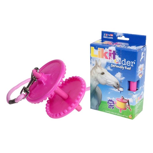 Likit (650g) Hanging Treat Holder Glitter Pink 1