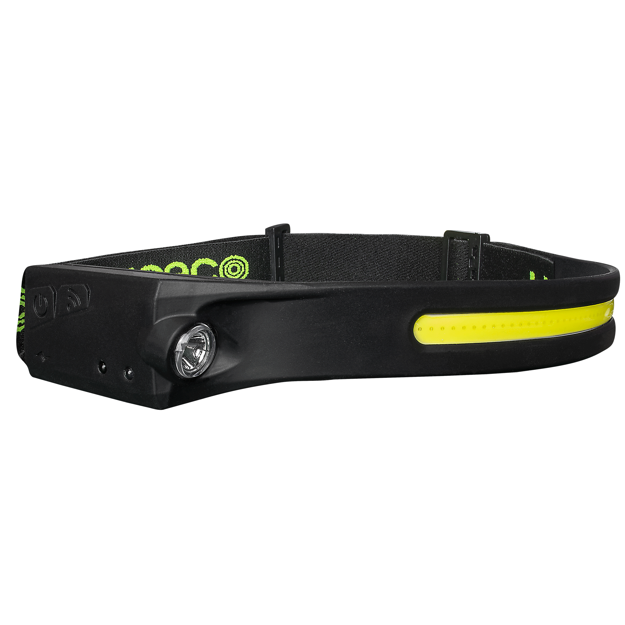 Luceco Flexible Rechargeable Headtorch with Motion Sensor 350lm + 150lm Black