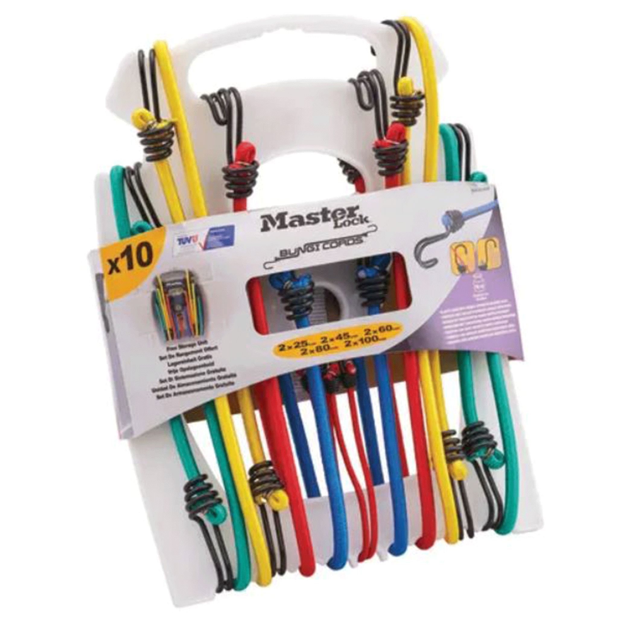 Master Lock Twin Wire Bungee Organiser 10 Piece Set