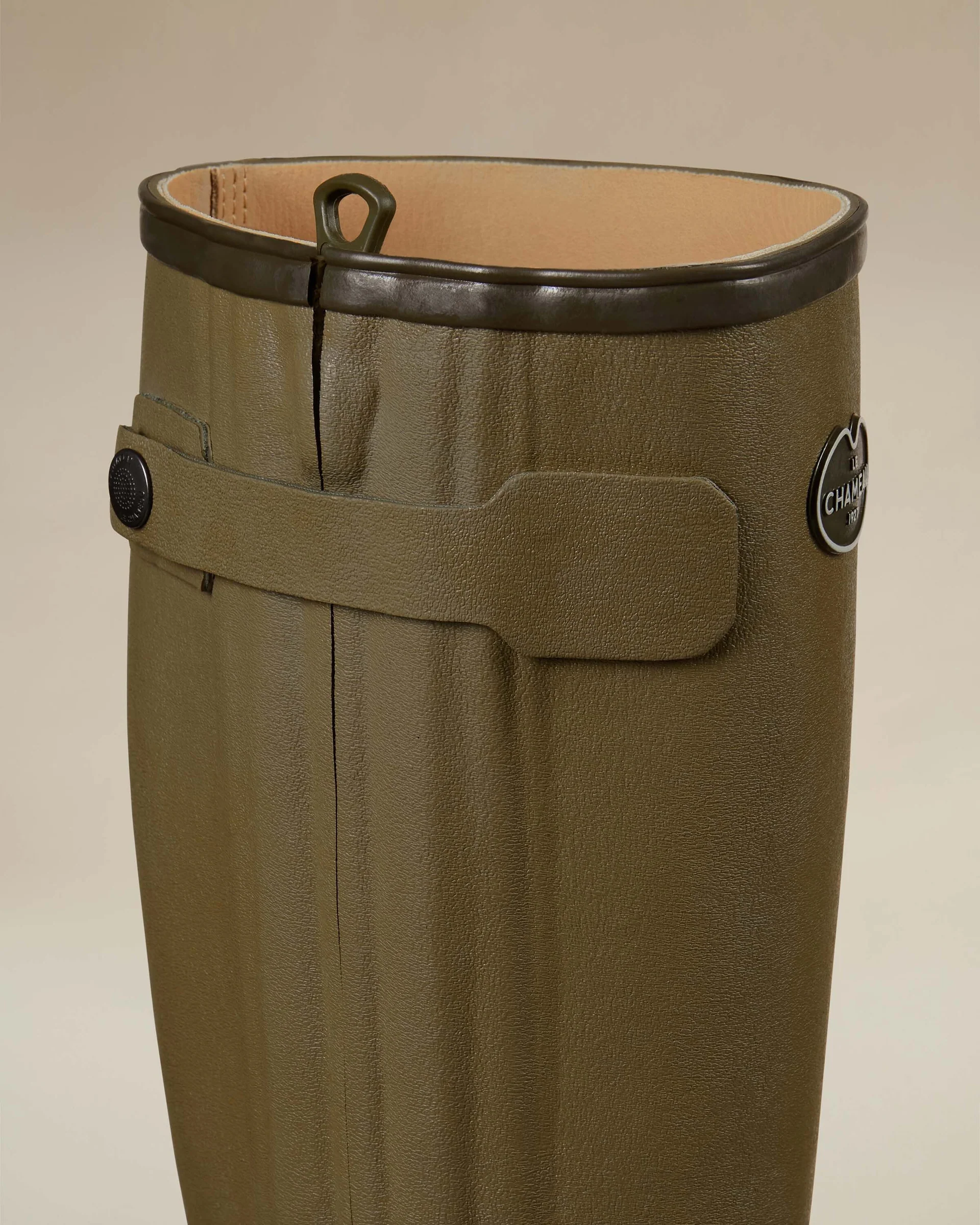 Le Chameau Men's Chasseur Cuir Leather Lined Boots Vert Vierzon