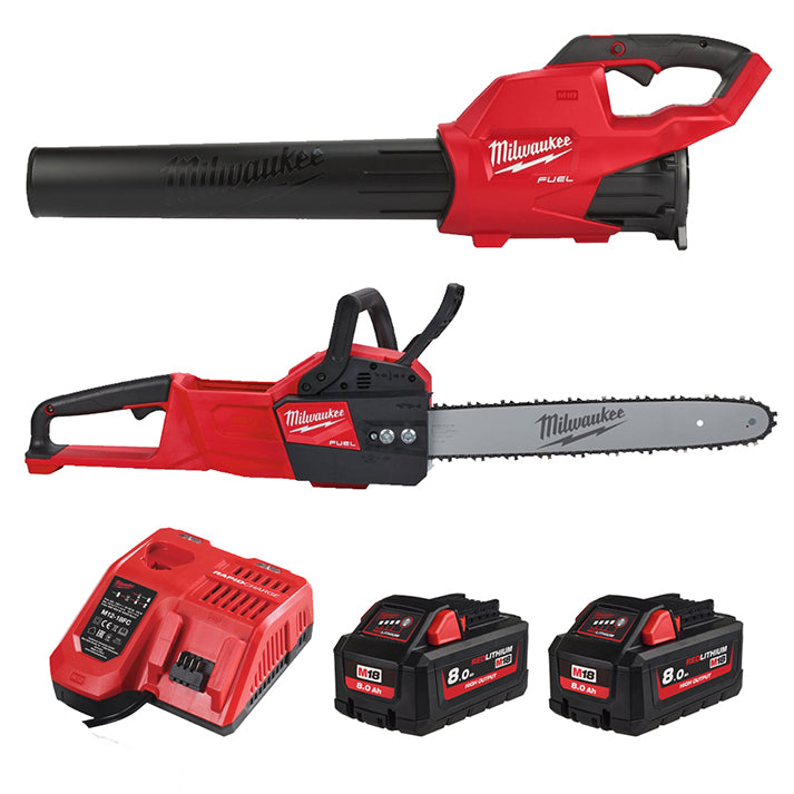 Milwaukee M18 FUEL Chainsaw & Blower Kit 1