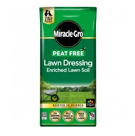 Miracle Gro Peat Free Enriched Lawn Soil 25L