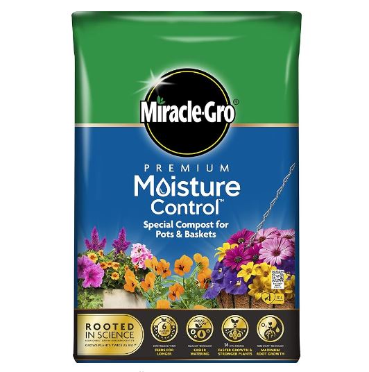 Miracle Gro Peat Free Premium Moisture Control Potting Compost 1