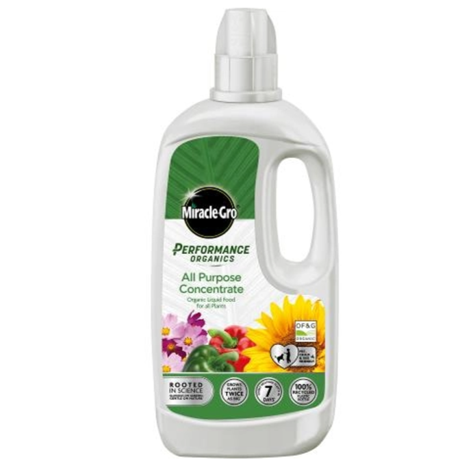 Miracle Gro Performance Organics All Purpose Liquid Plant Food 1L