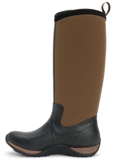 Muck Boot Ladies Arctic Adventure Tall Boots Black-Tan 3