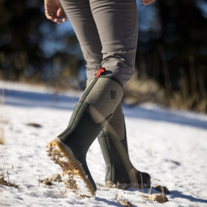 Muck Boot Ladies Arctic Sport II Tall Boots Olive-Herringbone Print 2