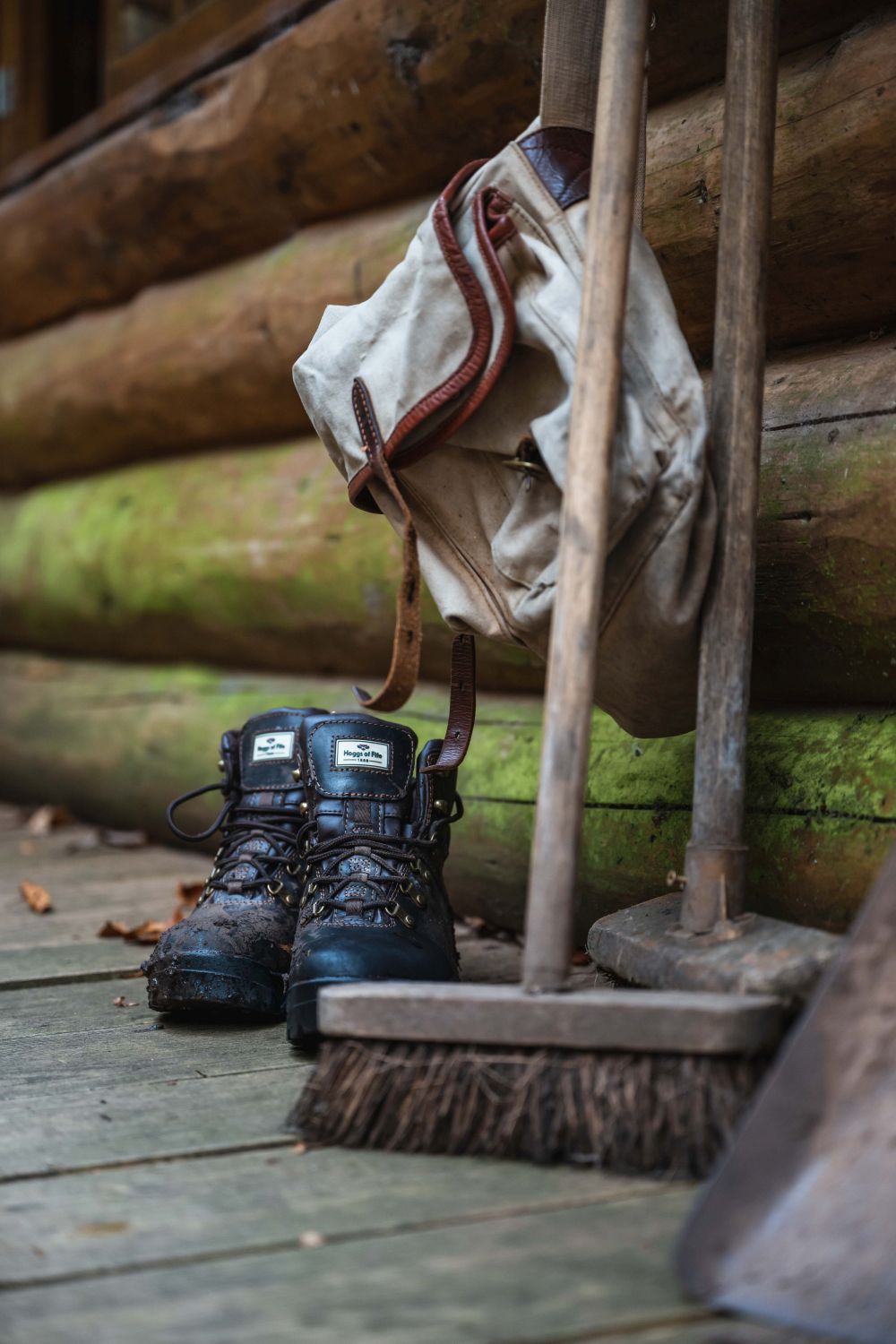 Munro Hiking Boots beside Brush 1_3864