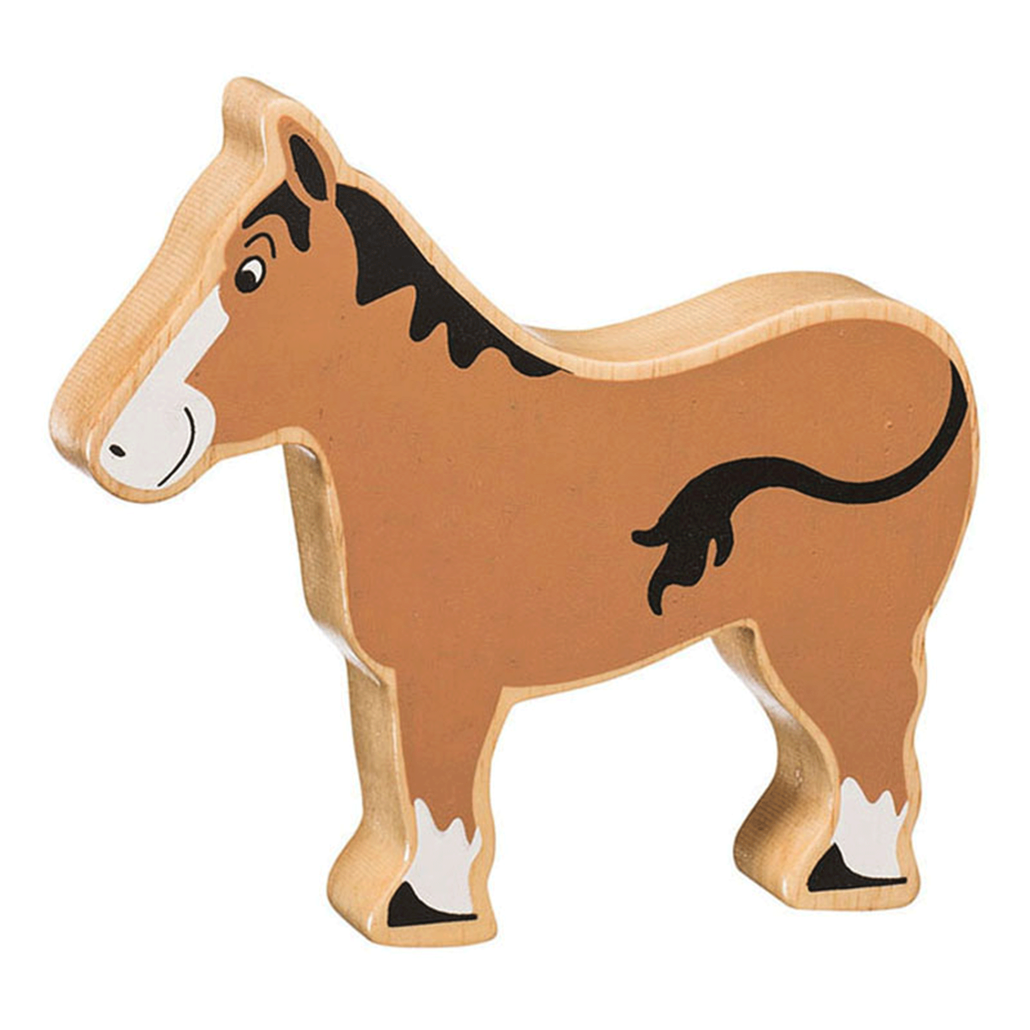 Lanka Kade Wooden Horse Toy Brown
