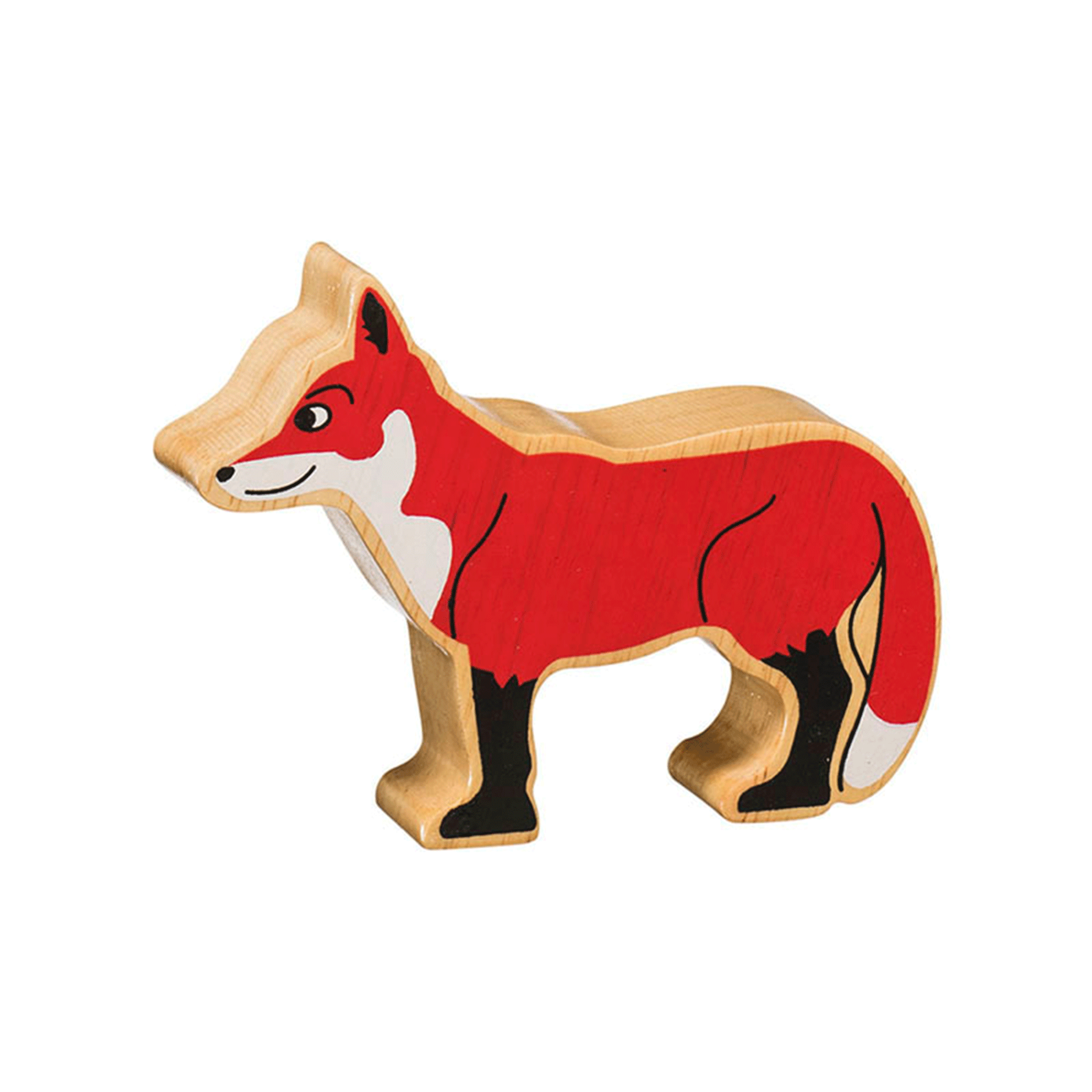 Lanka Kade Wooden Fox Toy Red