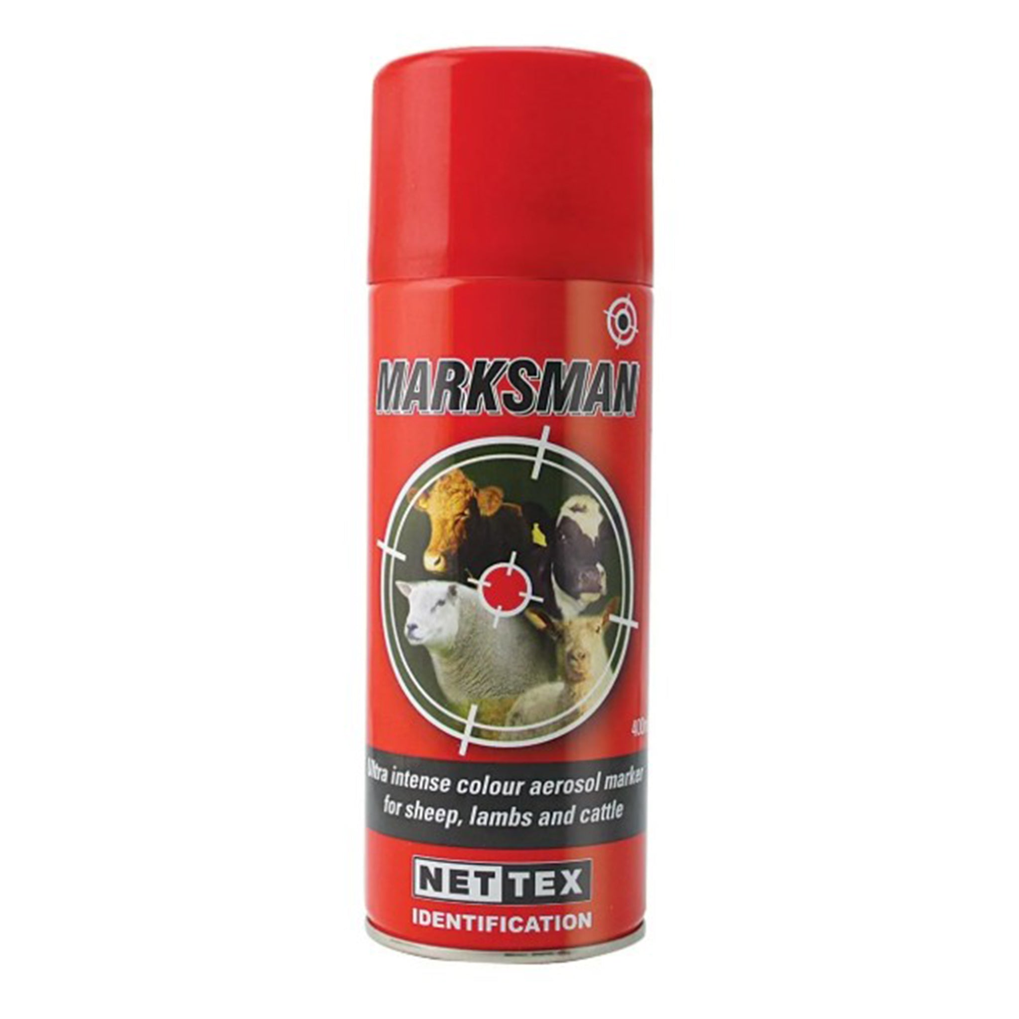 Nettex Marksman Marker Aerosol Spray 400ml (Assorted Colours)