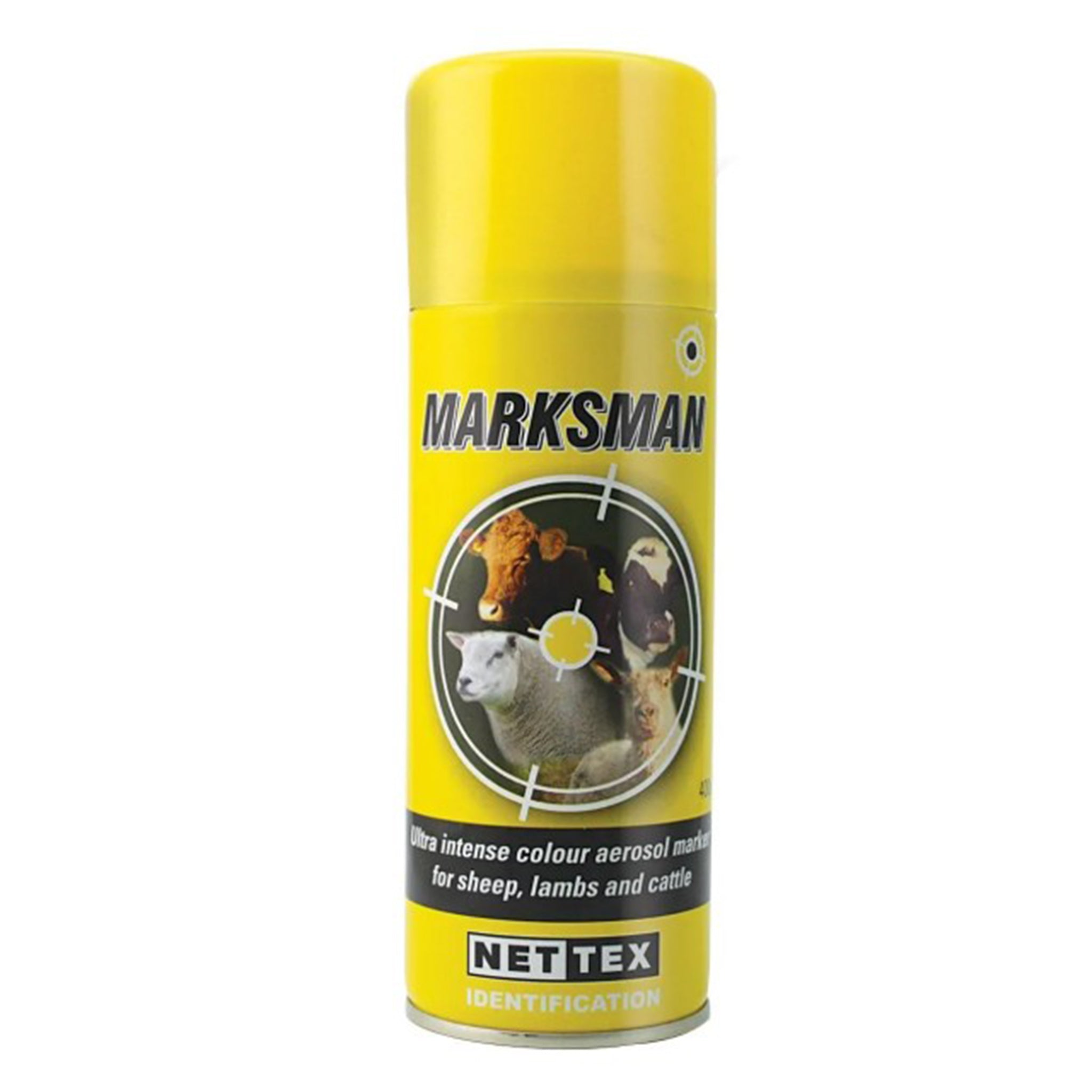 Nettex Marksman Marker Aerosol Spray 400ml (Assorted Colours)