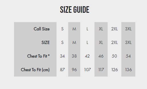 New Holland Country Style Gilet - Size Guide