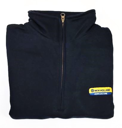 New Holland Genuine Adult Qtr Zip Dark Navy Sweatshirt 2