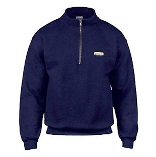 New Holland Genuine Adult Qtr Zip Navy Sweatshirt 1