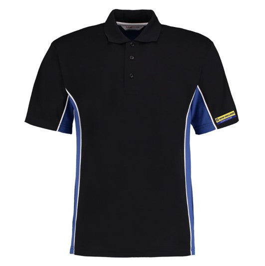 New Holland Genuine Track Polo Shirt Black-Royal Blue 1