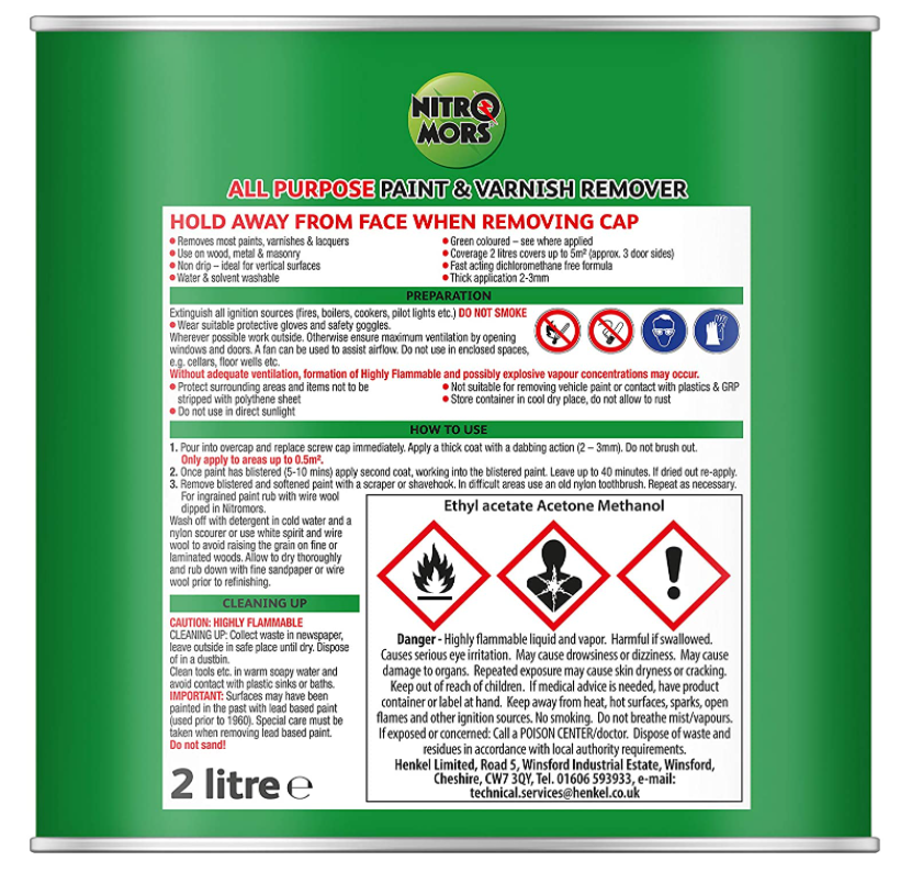 Nitro Mors All Purpose Paint & Varnish Remover 3