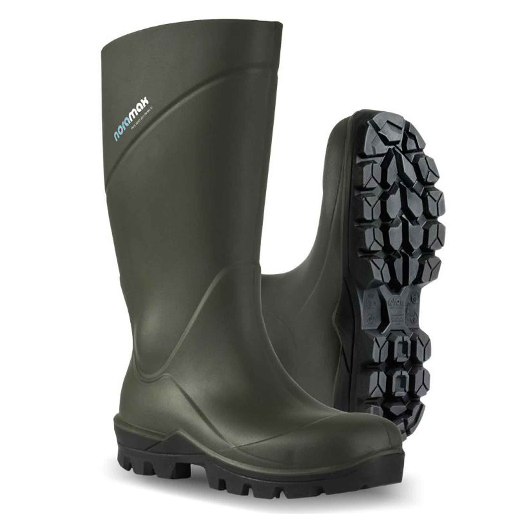 Noramax-Pro-S5-Safety-Wellington-Boots-Green-1