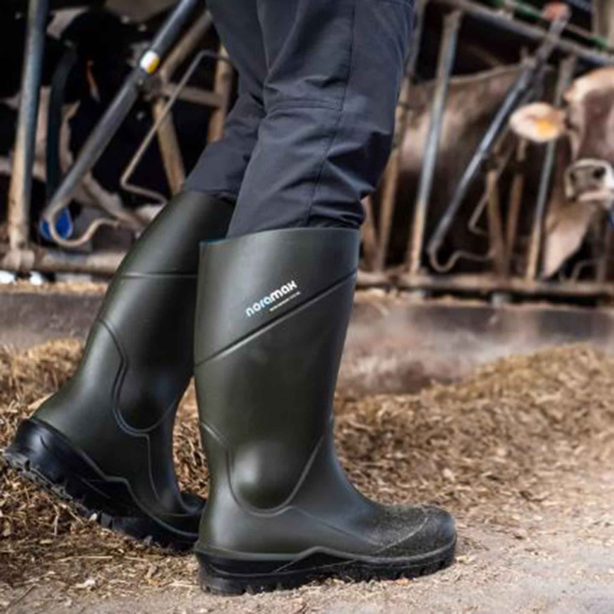 Noramax-Pro-S5-Safety-Wellington-Boots-Green-2