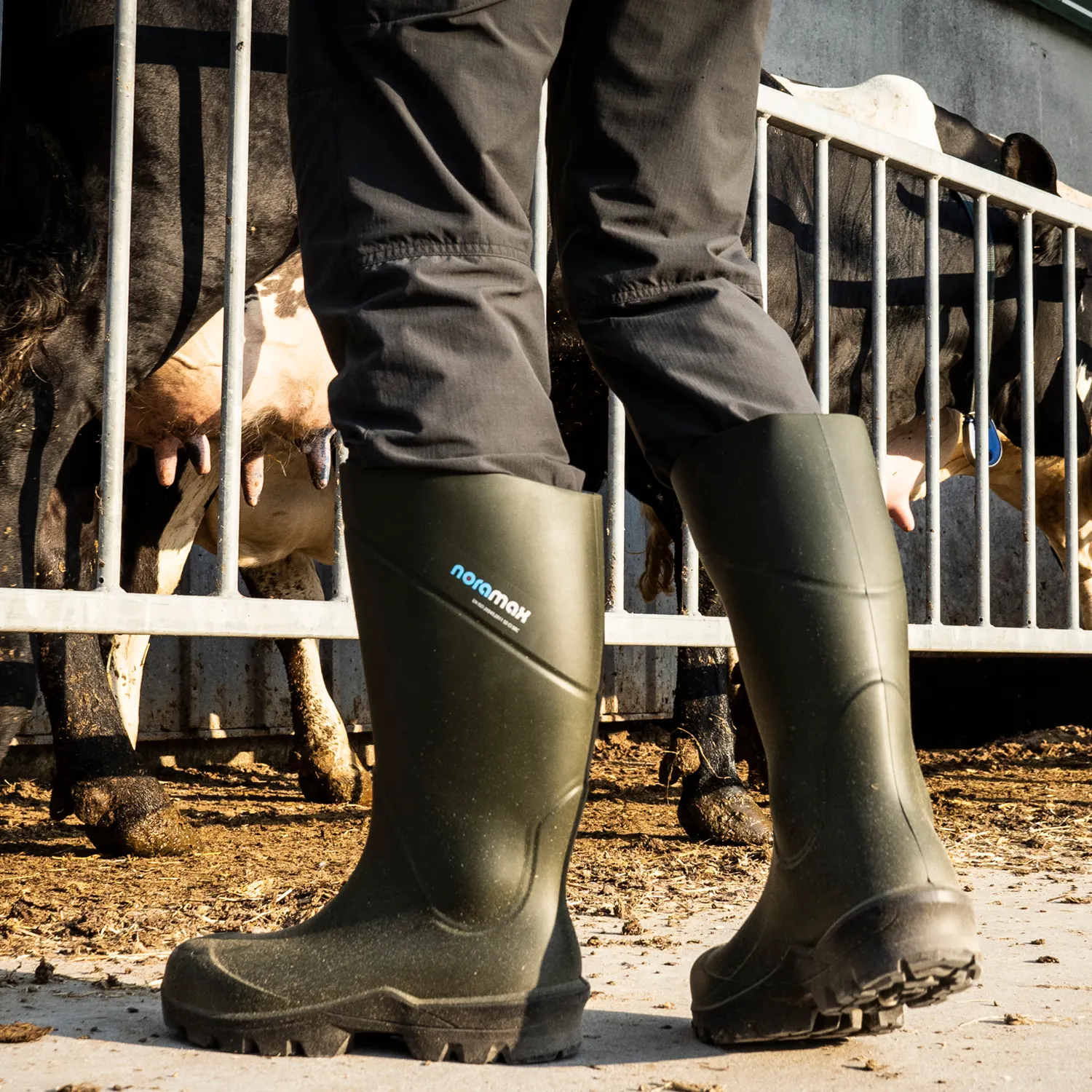Noramax Agri Non Safety Wellington Boots Green