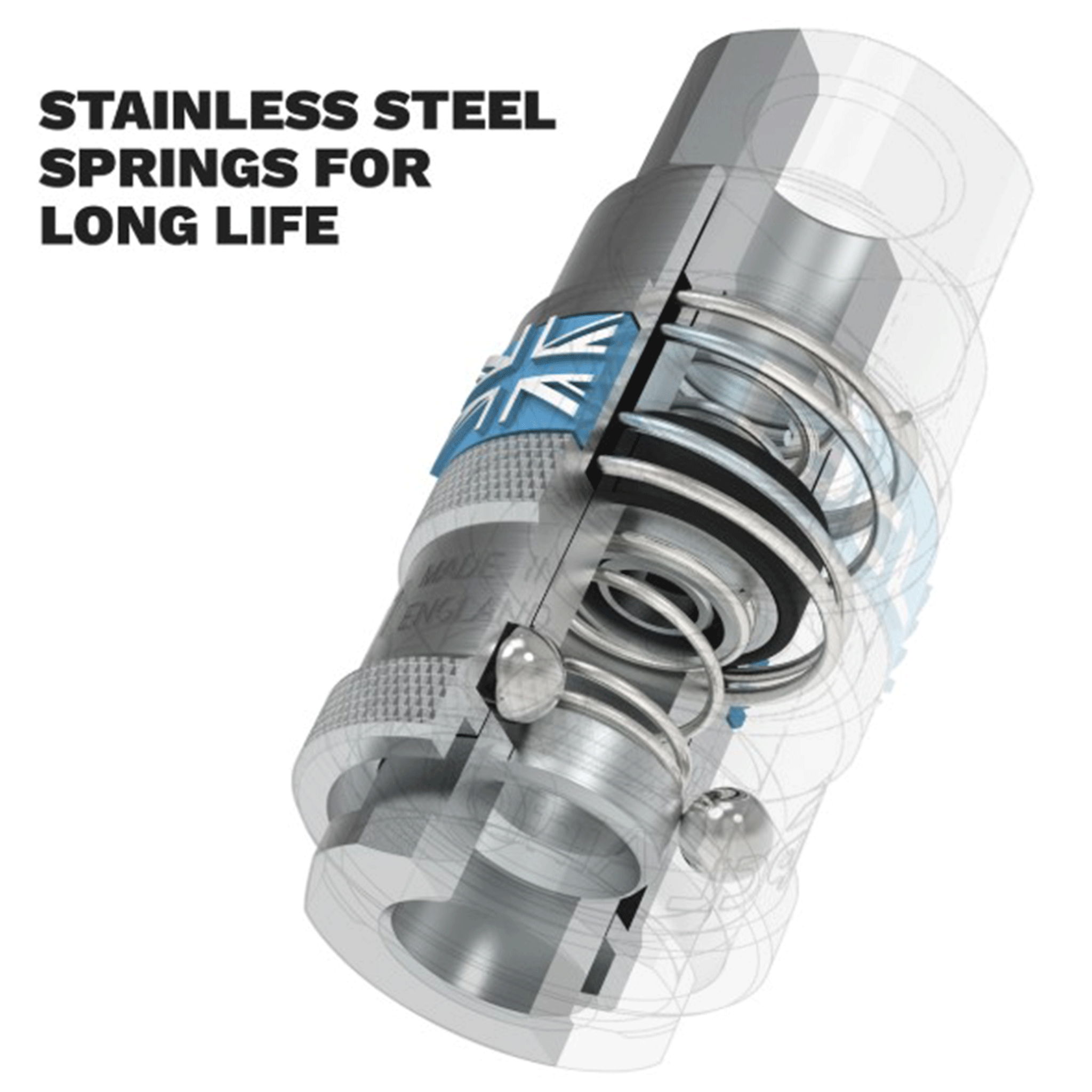 PCL Coupling Body with 5/16" Hose Tailpiece