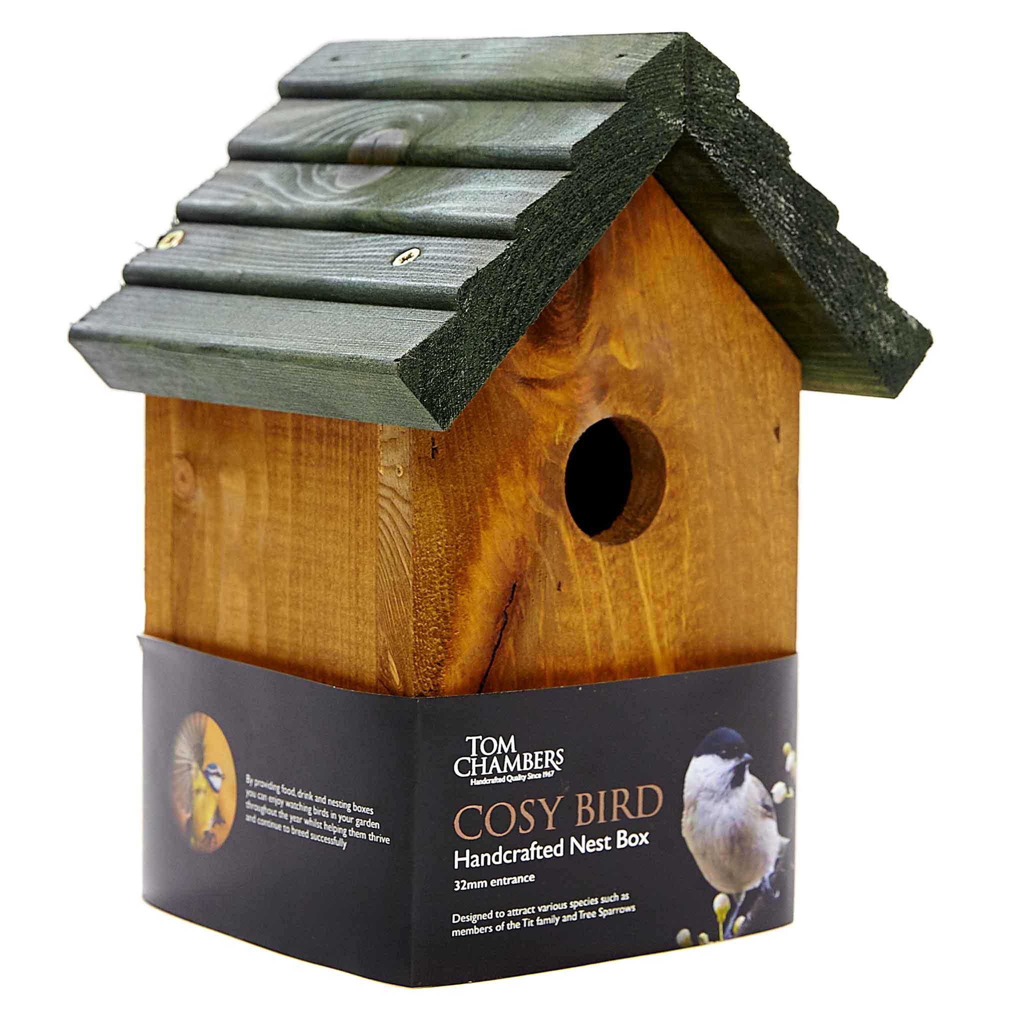 Tom Chambers Handcrafted Cosy Bird Nest Box