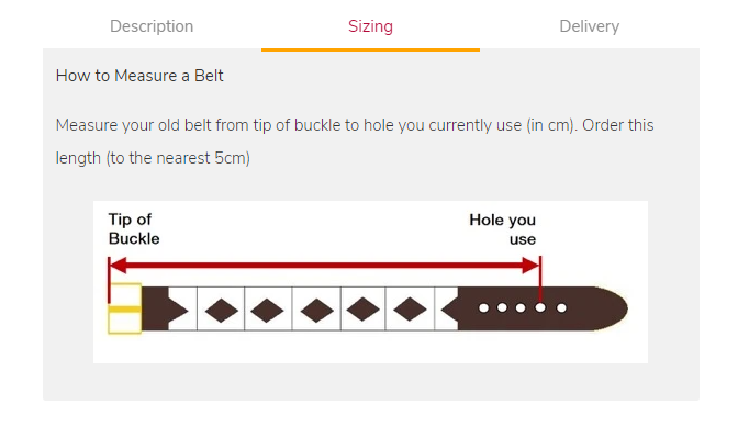 Pioneros Belt Sizing Narrow 1