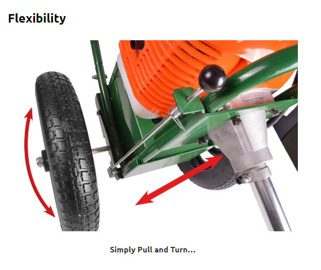 Portek RufCut Wheeled Brushcutter & Heavy Duty Strimmer 7