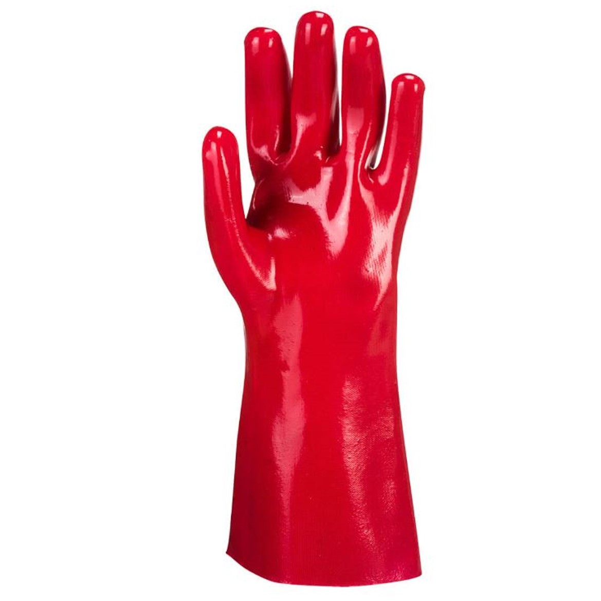 Portwest A435 12g PVC Red Gauntlet 35cm 1