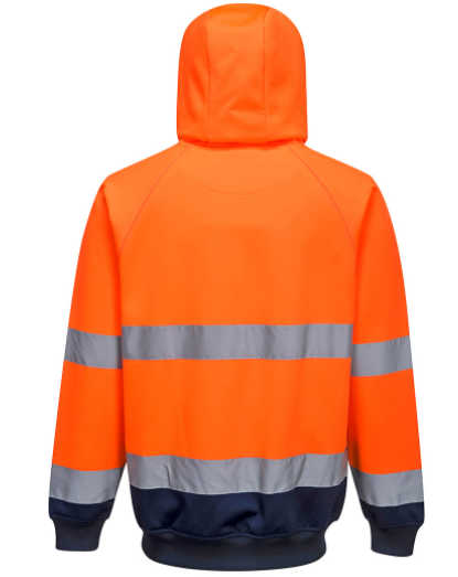 Portwest B316 Two Tone Hooded Sweatshirt Orange-Navy 2