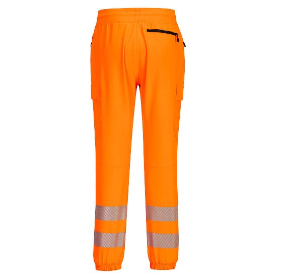 Portwest KX346 Hi-Vis Flexi Joggers Orange-Black 2