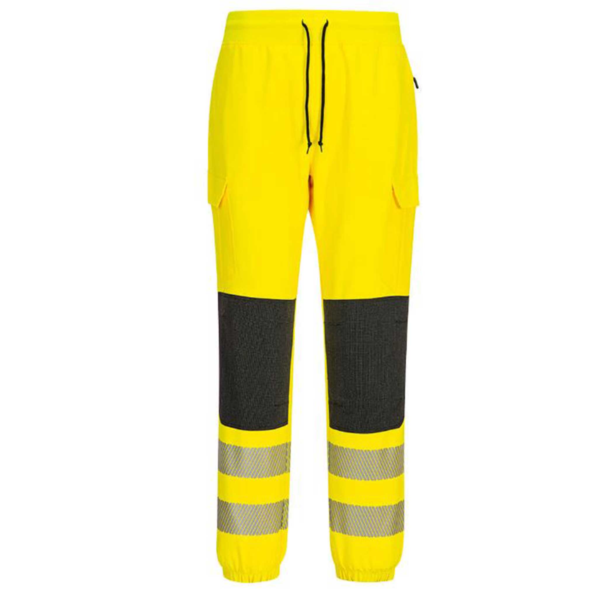 Portwest-KX346-Hi-Vis-Flexi-Joggers-Yellow-Black-1