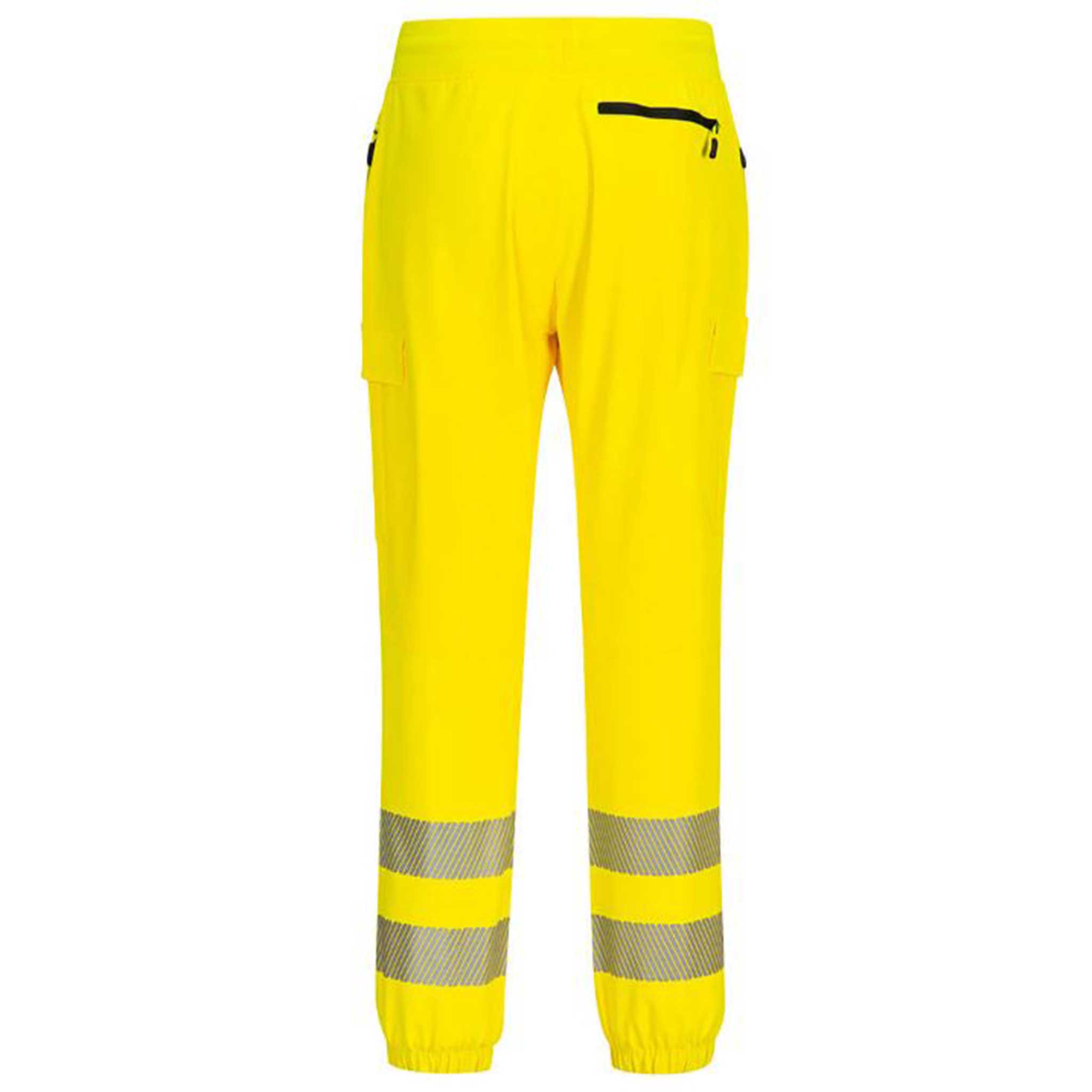Portwest-KX346-Hi-Vis-Flexi-Joggers-Yellow-Black-2