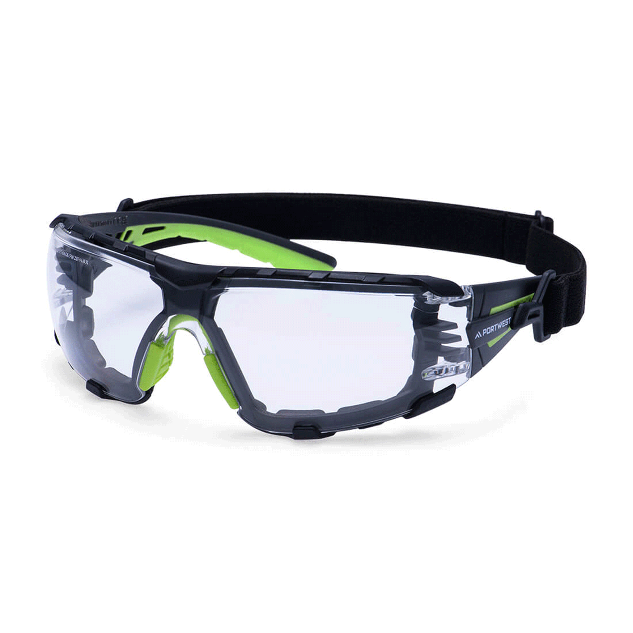 Portwest PS28 Tech Look Pro KN Safety Glasses in Clear