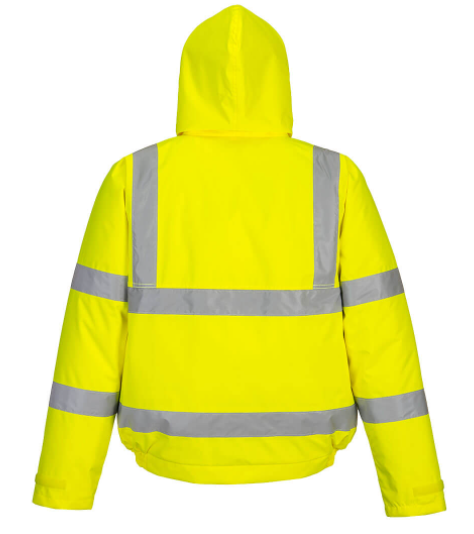 Portwest S463 Hi-Vis Bomber Jacket Yellow 2