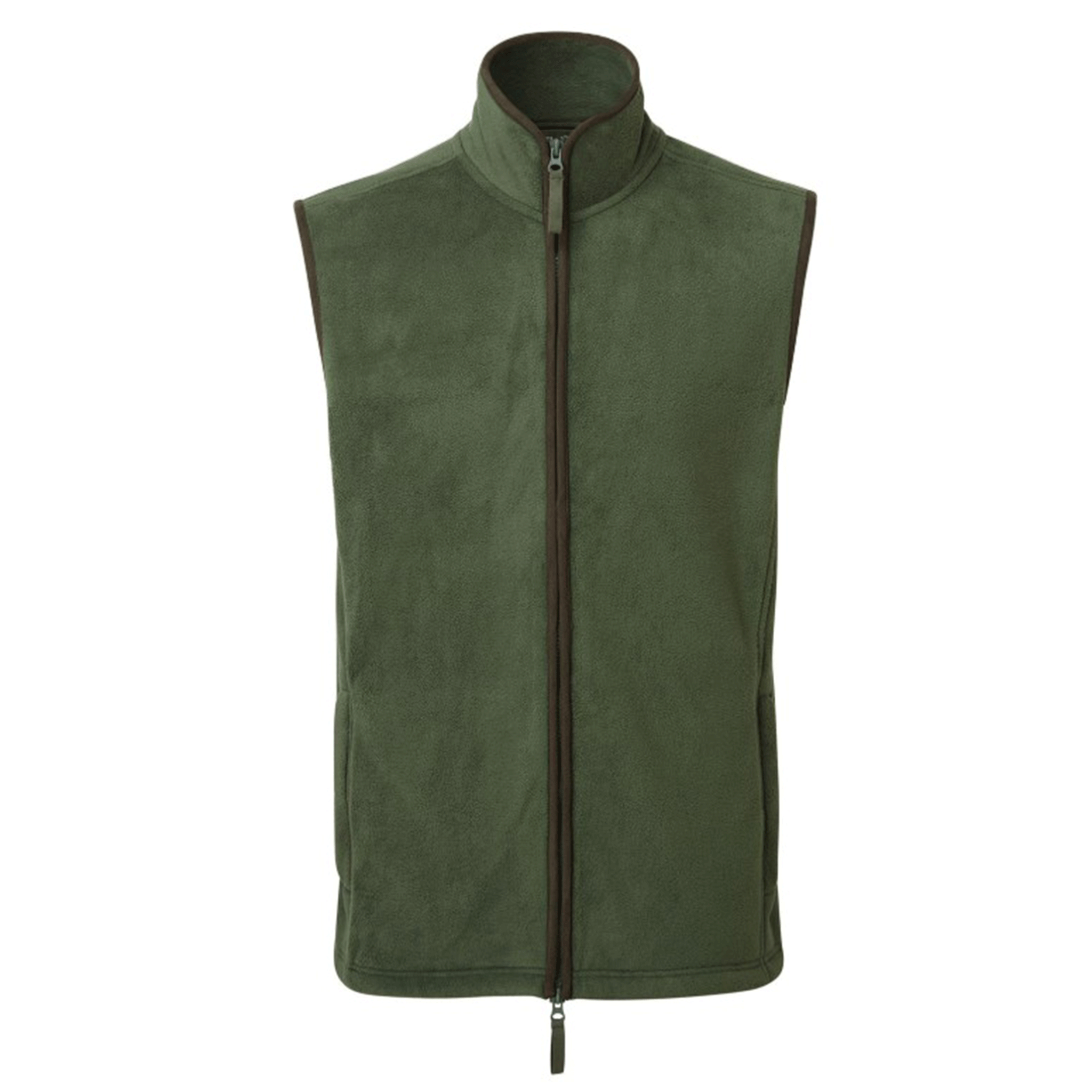 Premier Workwear Men's Artisan Fleece Gilet Moss Green-Brown