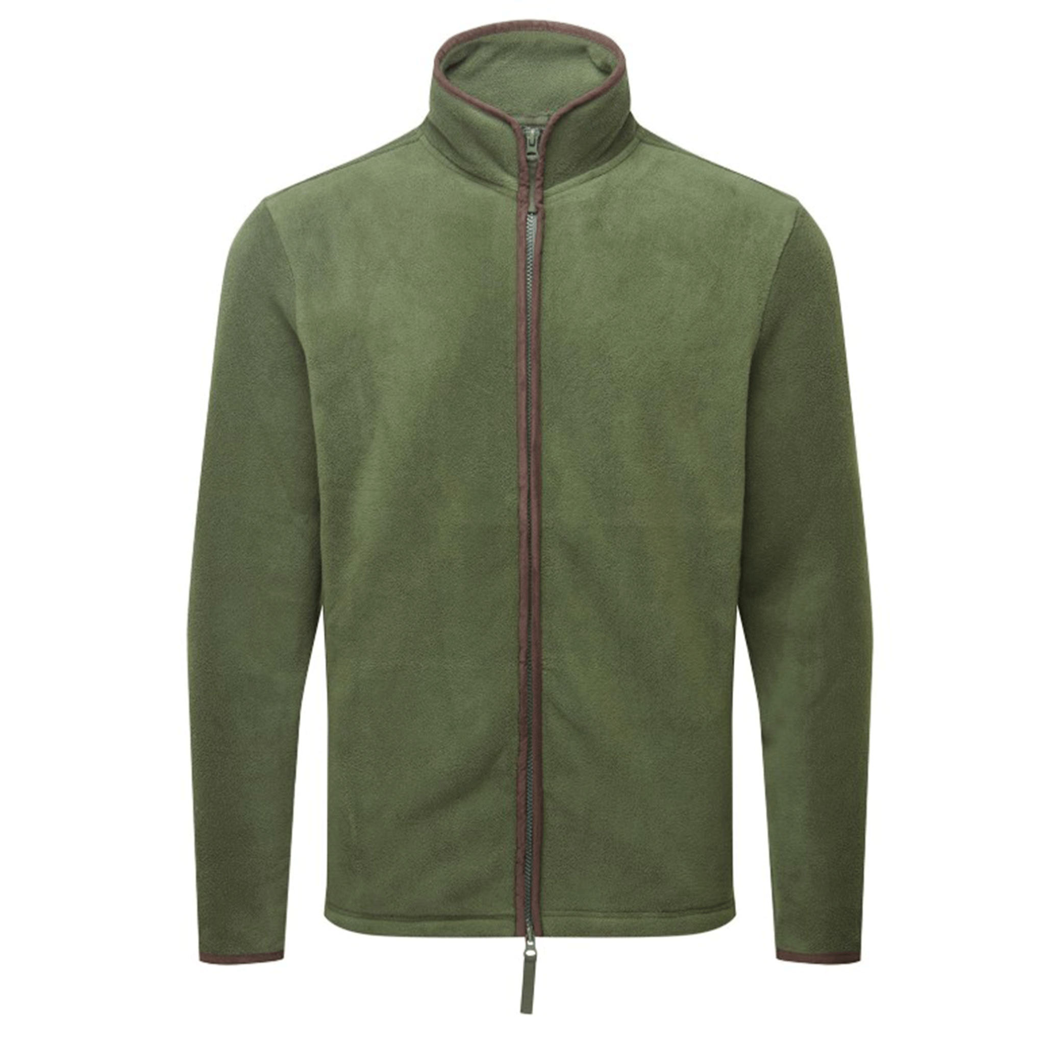 Premier Workwear Men's Artisan Fleece Jacket Moss Green-Brown